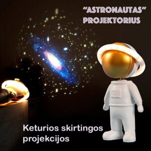 Naktinis projektorius "Astronautas" kaina internetu