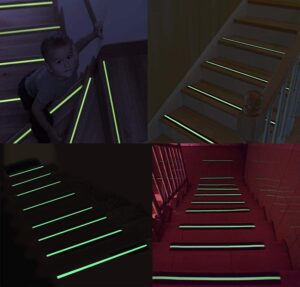 Neslidi laiptų juosta su fluorescencine juostele kaina internetu