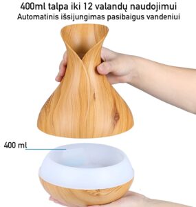 Oro Drėkintuvas, Eterinių Aliejų difuzorius - Ruda kaina internetu