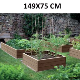 Pakelta plastikinė lysvė, 149,2x75,6x25 cm kaina internetu