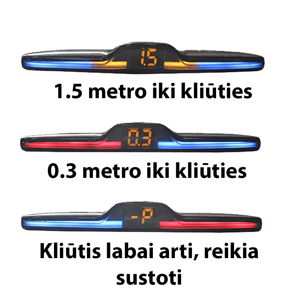 Parkavimo sistema su 4 davikliais kaina internetu