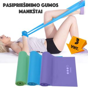 Pasipriešinimo Gumų Rinkinys 3 Vnt. kaina internetu