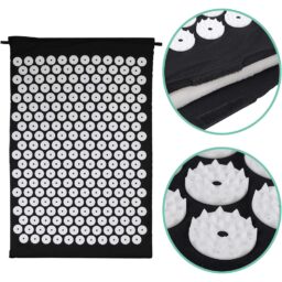 Patogus akupresūros masažinis kilimėlis - Juoda kaina internetu