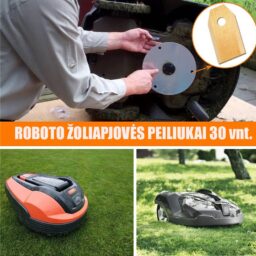 Peiliukų komplektas vejos robotams kaina internetu