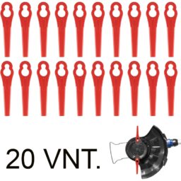 Plastikiniai vėjapjovės peiliukai 20vnt. kaina internetu