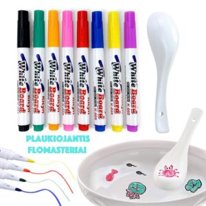 Plaukiojantys flomasteriai 11vnt. BROKAS kaina internetu