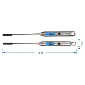 Plieninis maisto termometras (-40°C iki +300°C) kaina internetu