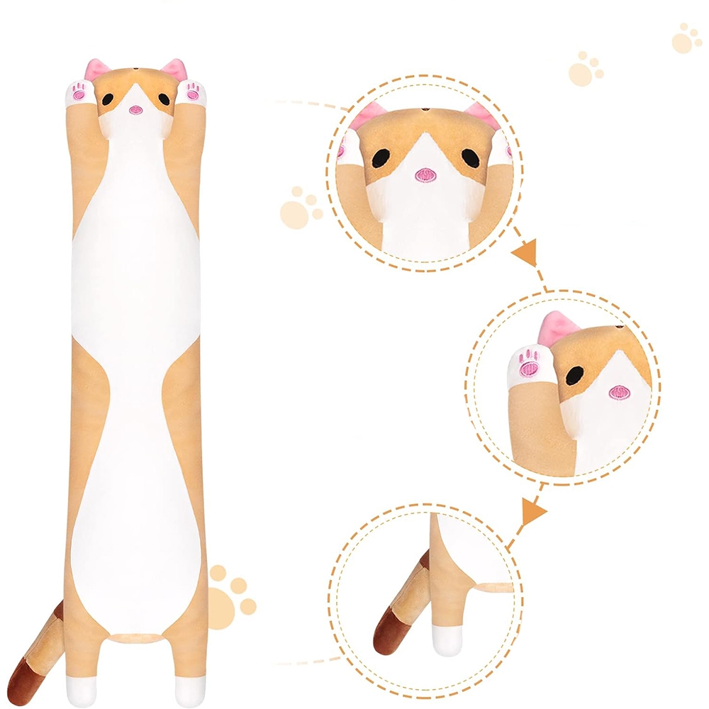 Pliušinė katė - pagalvė, 50cm kaina internetu