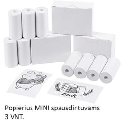 Popierius MINI spausdintuvams, 3vnt. kaina internetu