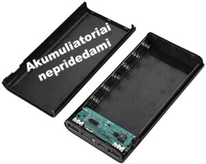 Powerbank Baterijos Dėklas X6 kaina internetu