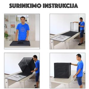 Profesionali foto dėžė su LED apšvietimu 40 CM. kaina internetu