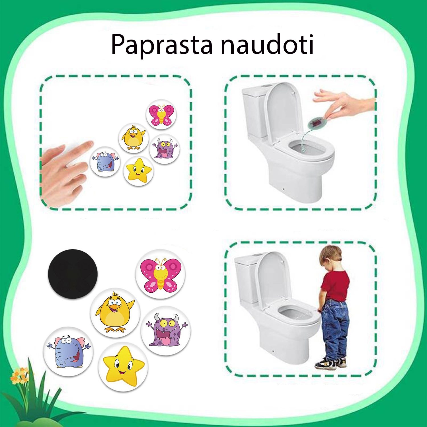 Puoduko treniruočių lipdukai, 5 vnt. kaina internetu