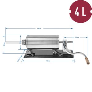 Rankinis horizontalus kimštuvas 4kg kaina internetu