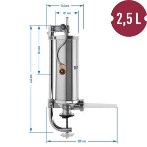 Rankinis vertikalus kimštuvas 2,5kg kaina internetu