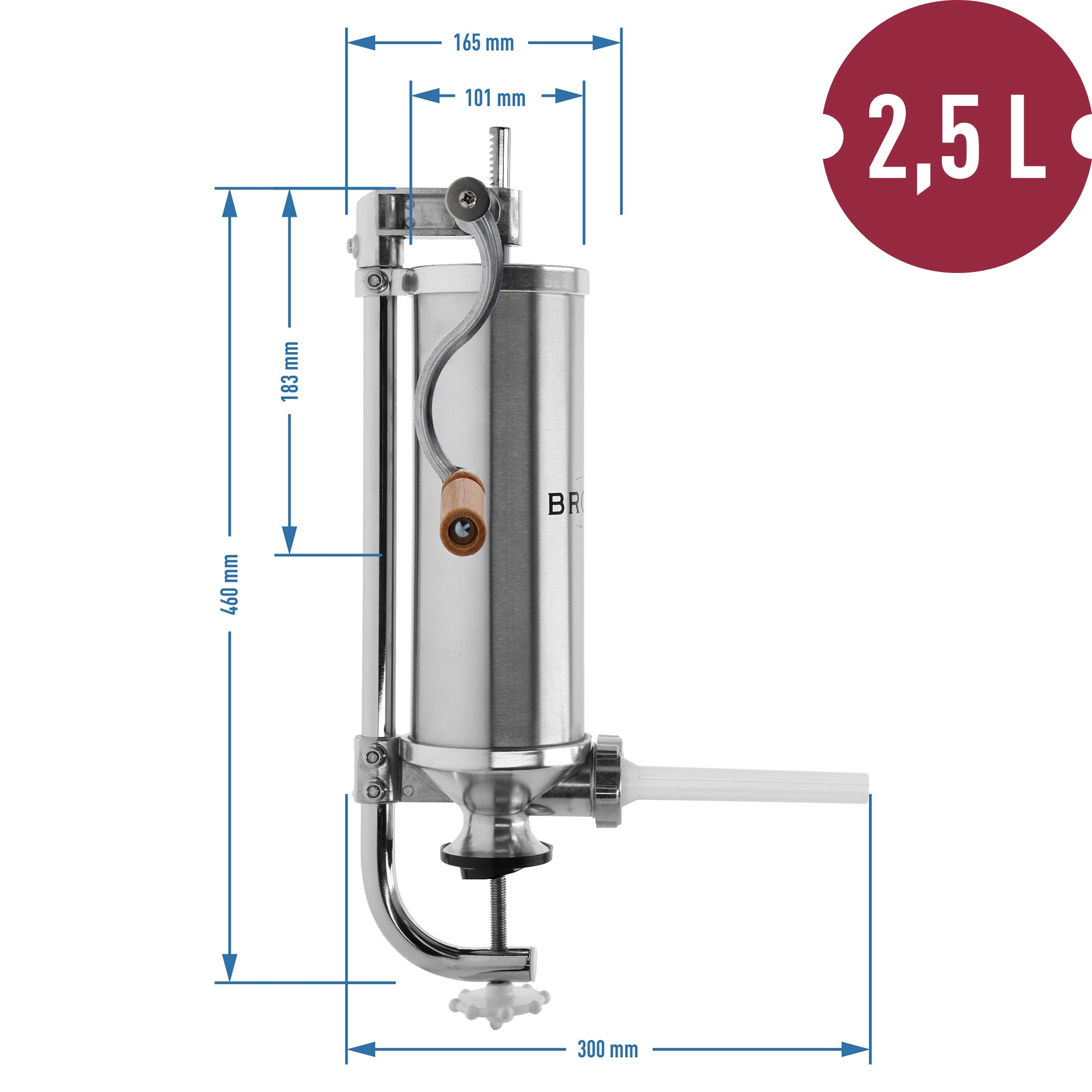 Rankinis vertikalus kimštuvas 2,5kg kaina internetu