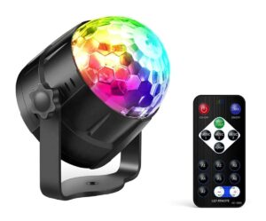 RGB LED disko kamuolys kaina internetu