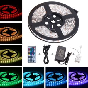 RGB LED juosta 5M 16 spalvų kaina internetu