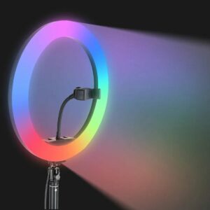 RGB LED žiedinė lempa kaina internetu