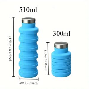 Silikoninė gertuvė 550ml. - Mėlyna kaina internetu
