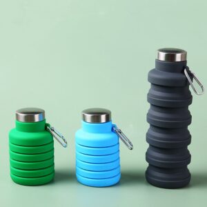 Silikoninė gertuvė 550ml. - Mėlyna kaina internetu