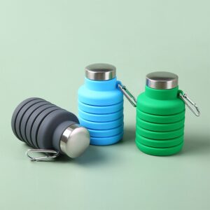 Silikoninė gertuvė 550ml. - Mėlyna kaina internetu
