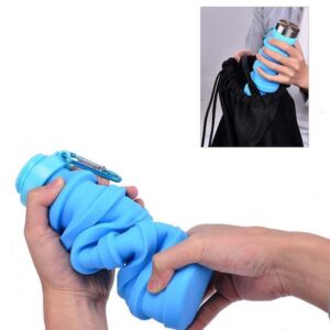 Silikoninė gertuvė 550ml. - Mėlyna kaina internetu