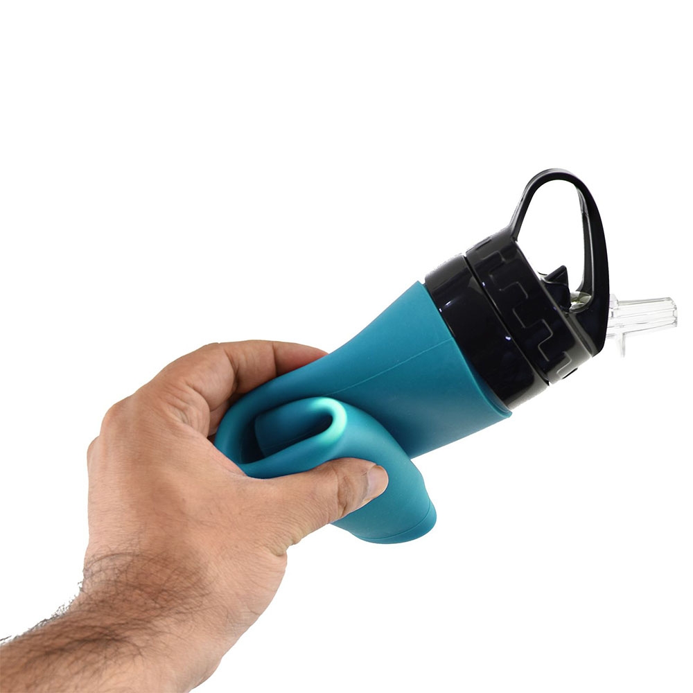 Silikoninė gertuvė 600ml. - Mėlyna kaina internetu