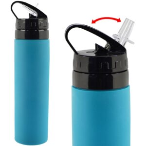 Silikoninė gertuvė 600ml. - Mėlyna kaina internetu
