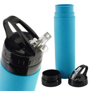 Silikoninė gertuvė 600ml. - Mėlyna kaina internetu