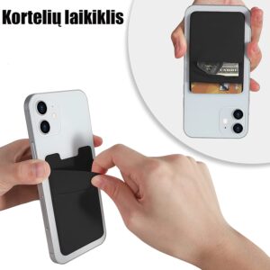 Silikoninis kortelių laikiklis kaina internetu