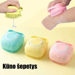 Silikoninis kūno šepetys kaina internetu