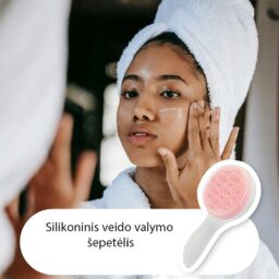 Silikoninis veido valymo šepetėlis kaina internetu