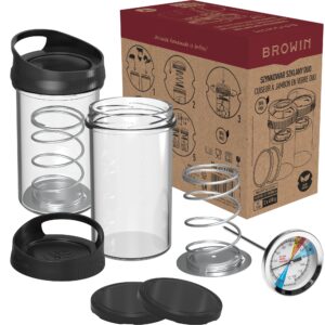 Stiklinis presuoklis – DUO rinkinys, 2 x 450 g talpos kaina internetu