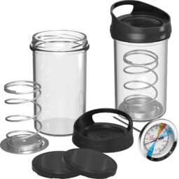 Stiklinis presuoklis – DUO rinkinys, 2 x 450 g talpos kaina internetu