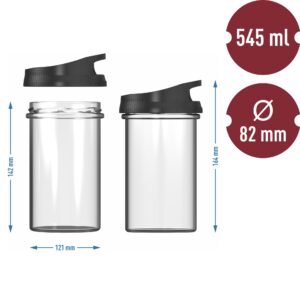 Stiklinis presuoklis – DUO rinkinys, 2 x 450 g talpos kaina internetu