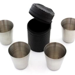 Stikliukų rinkinys dirbtinės odos dėkle (4vnt.) kaina internetu