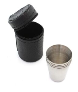 Stikliukų rinkinys dirbtinės odos dėkle (4vnt.) kaina internetu