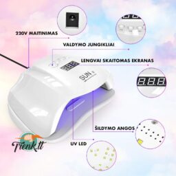 SUN 54W UV / LED hibridinė lempa nagams kaina internetu