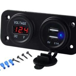 Tvirtinimo lizdas automobiliui su dviem USB kaina internetu