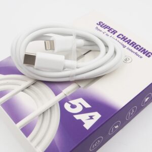 TYPE-C Į Lightning 5A Laidas 1M kaina internetu
