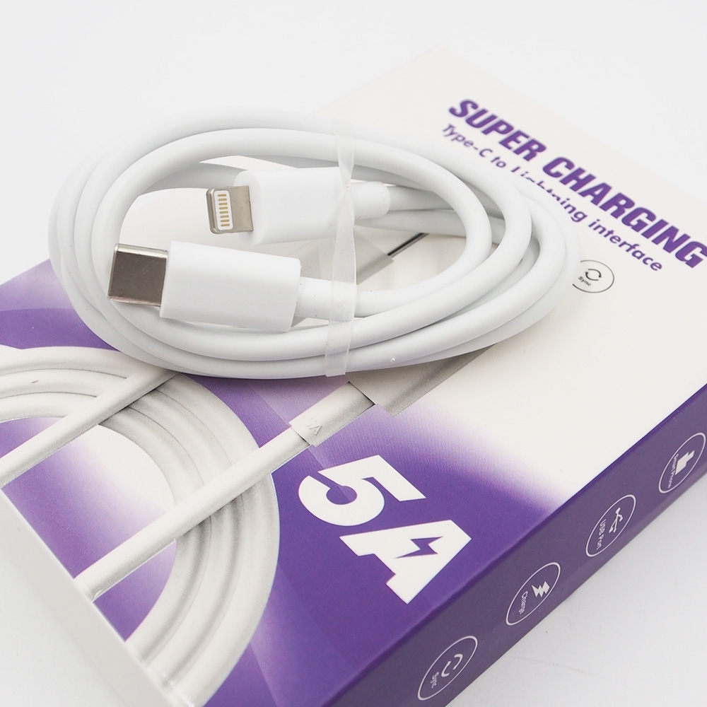 TYPE-C Į Lightning 5A Laidas 1M kaina internetu