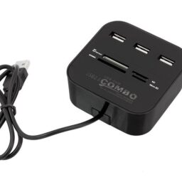 USB šakotuvas su kortelių skaitytuvu kaina internetu