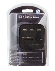 USB šakotuvas su kortelių skaitytuvu kaina internetu