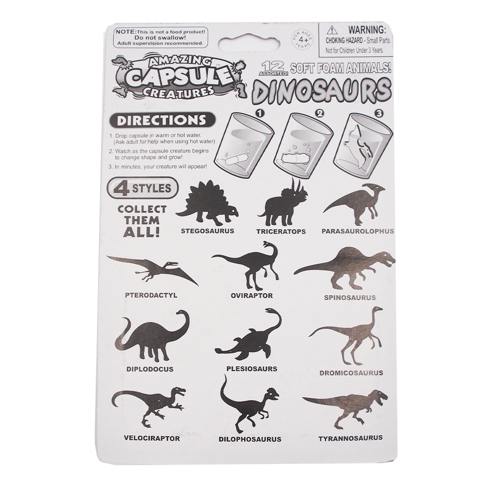 Vandenyje Augančios Kapsulės "DINOSAURS" kaina internetu