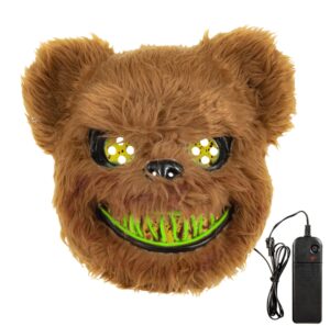Veido kaukė su LED "Bear" kaina internetu