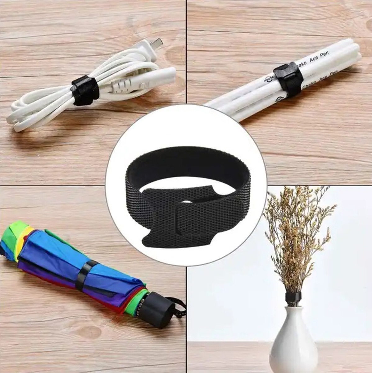 Velcro Kabelių raištelių rinkinys 50vnt. kaina internetu