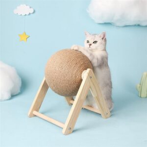 Žaislas katinui - judantis sizalio kamuoliukas kaina internetu