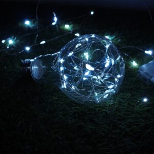 100 LED Girlianda, šaltai balta kaina internetu