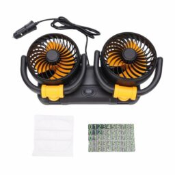 12V Dvigubas automobilio ventiliatorius kaina internetu