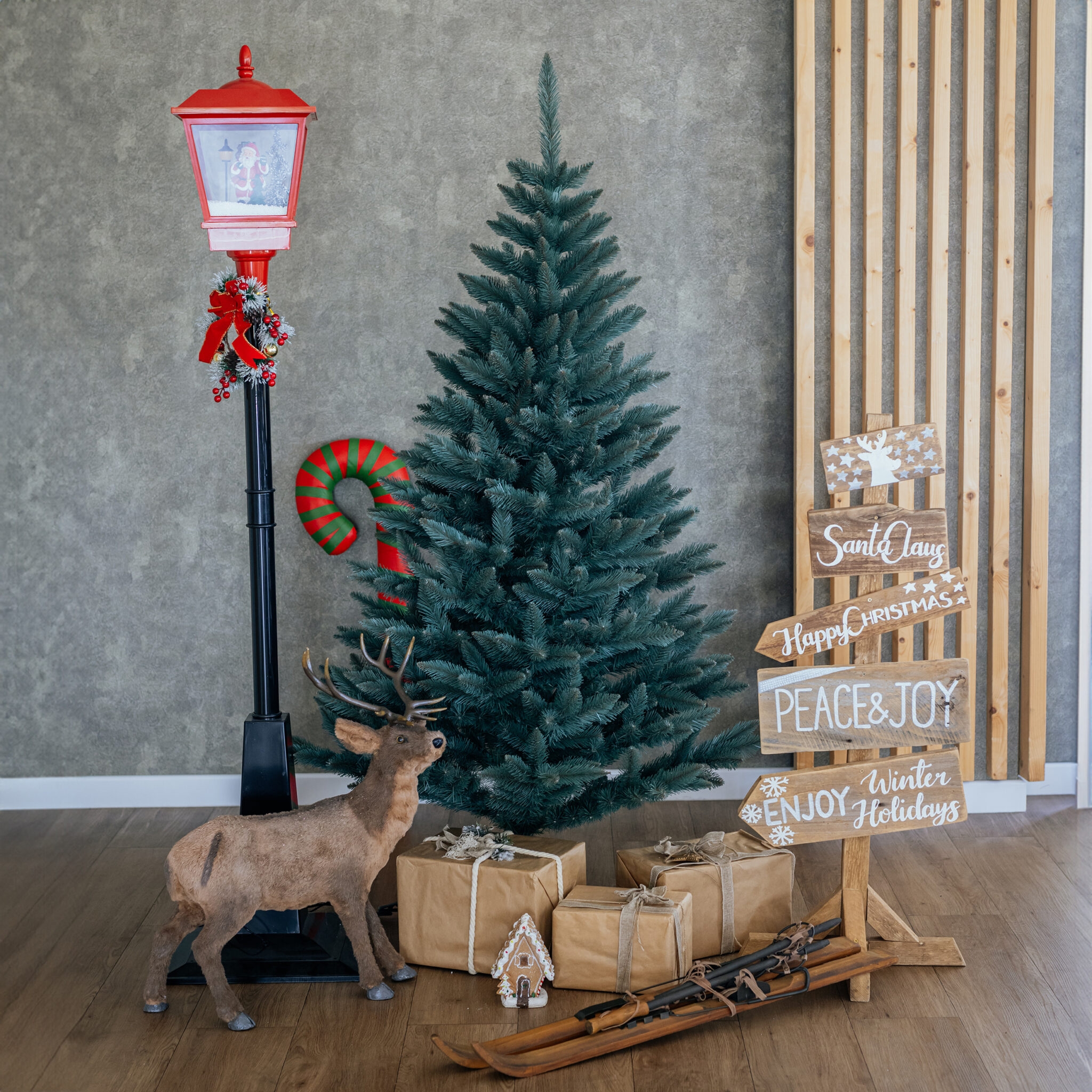 220 cm Dirbtinė Kalėdų eglutė Siberian Spruce kaina internetu